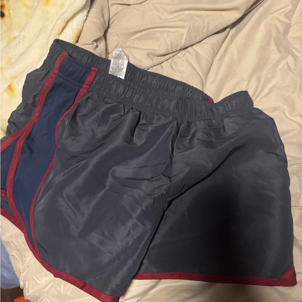 Navy and Red Athletic Shorts